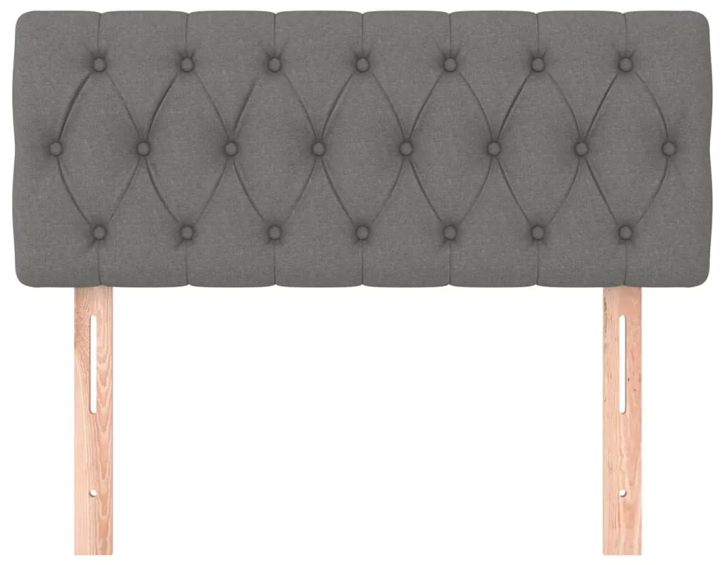 Fejtámla boxspring ágyhoz 90 cm sötétszürke