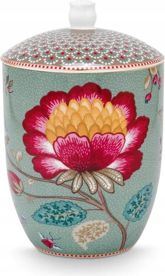 Porcelán tároló doboz Blooming Tales Fantasy Blue Pip Studio, 1500 ml
