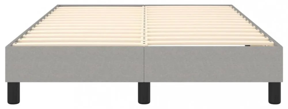 világosszürke szövet rugós ágykeret 120x200 cm