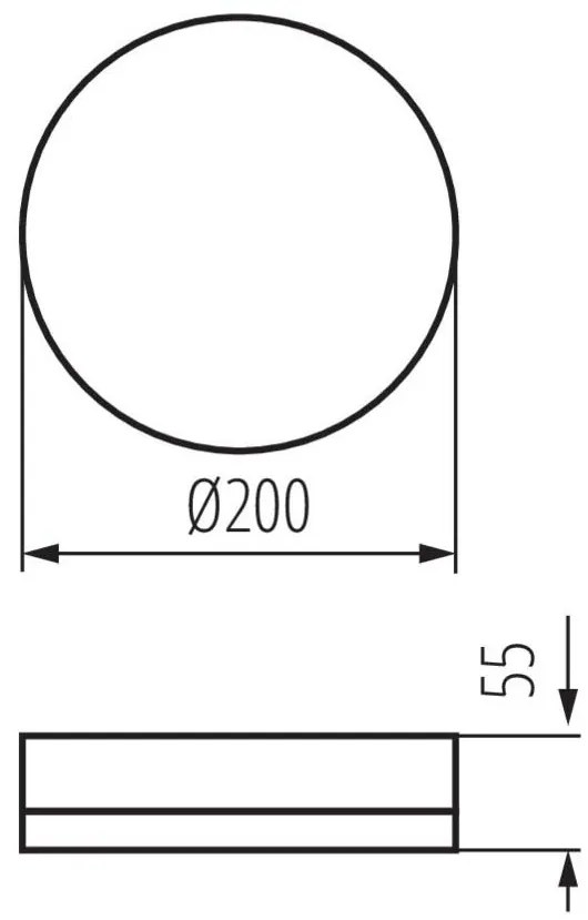 Kanlux IPER LED 10W-NW-O-SE mozgásérzékelős fali/mennyezeti lámpa, 10W LED, 4000K, 1200 lm, IP65, IK10