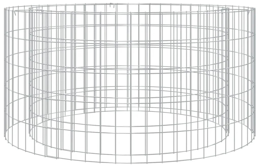 horganyzott vas gabion tűzrakó Ø 100 cm
