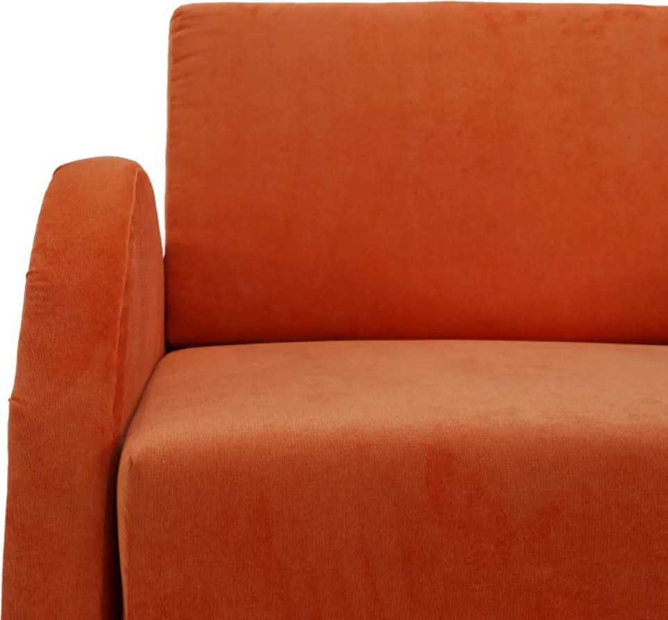 Széthúzható fotel, narancssárga, MILI 1