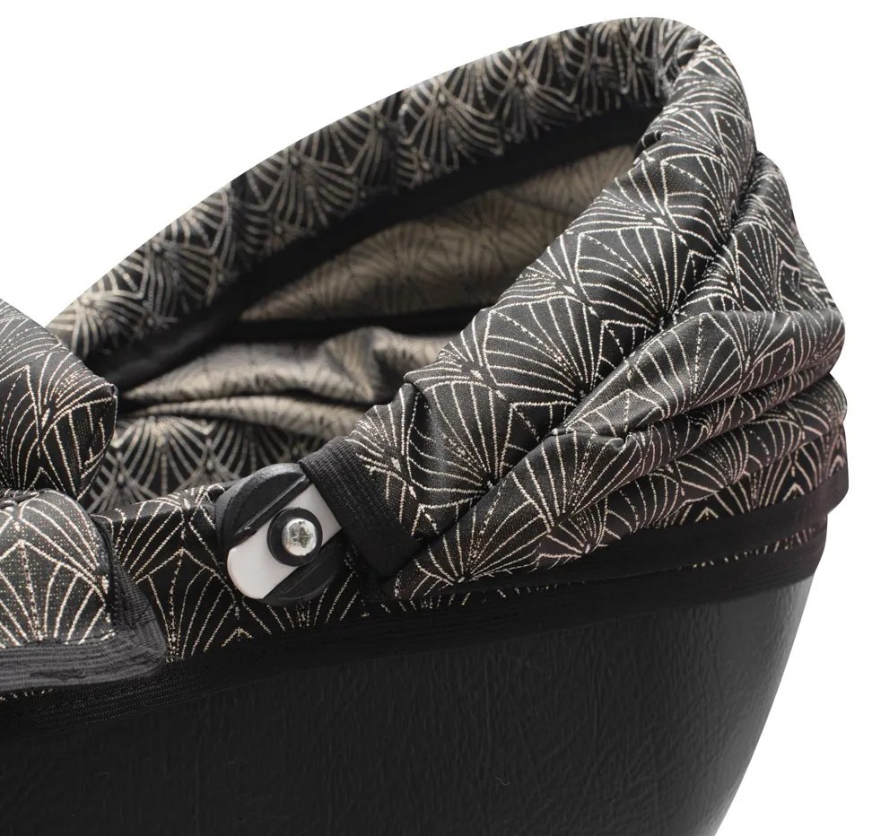 Luxus játék babakocsi New Baby COMFORT arany-fekete