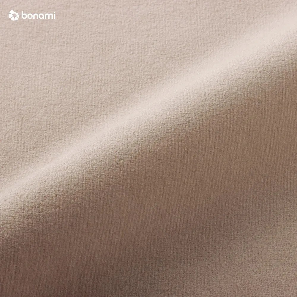 Bézs bársony kinyitható sarokkanapé (jobb oldali-"U" alakú) Sweet Harmony – Miuform