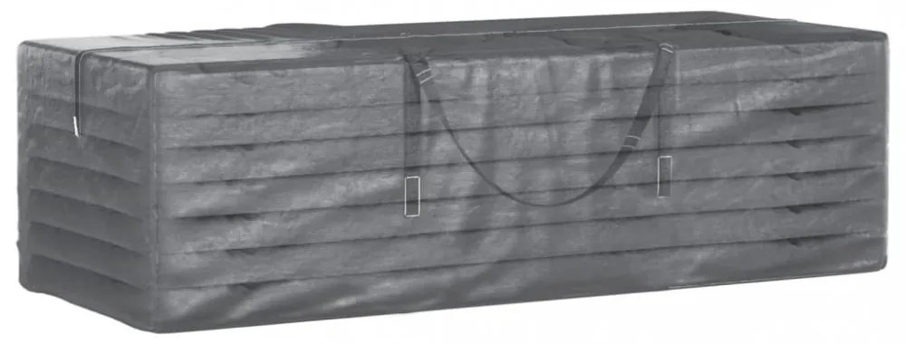 fekete polietilén kerti párnatároló zsák 135 x 40 x 55 cm