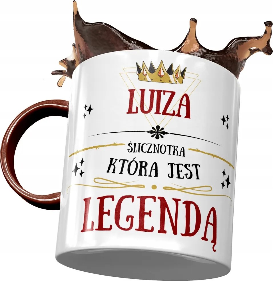 Bordó Bögre Lujza Feleség Barátnő Ajándék Nyomtatott Fotóval