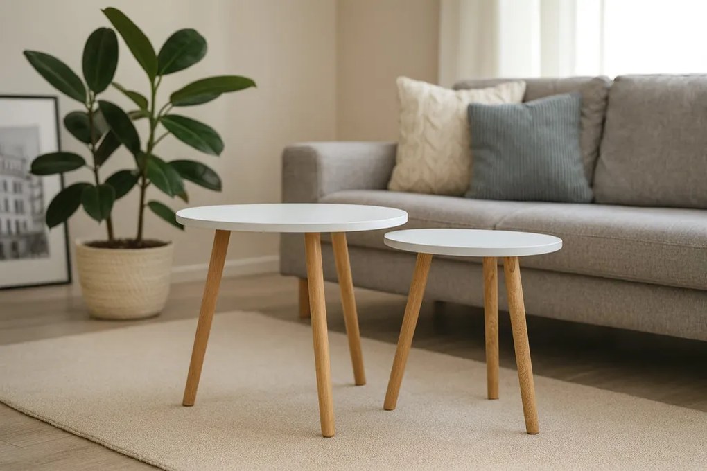 Kerek puff lábakon 28 x 42 cm