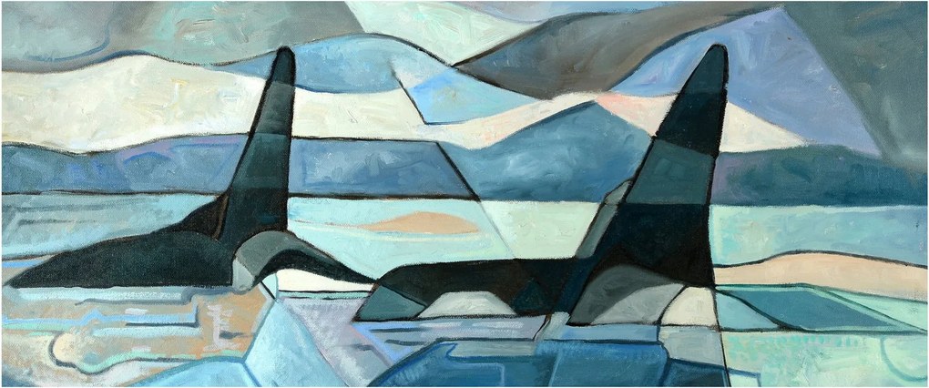 Kép - Orcas (120x50 cm)