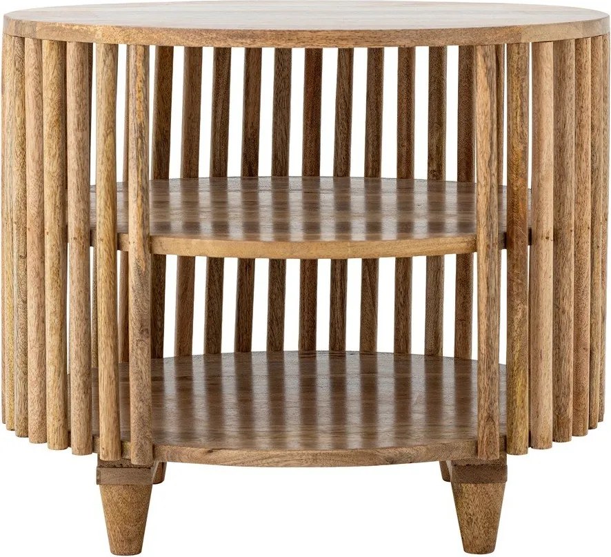 Natúr színű mangófa kerek dohányzóasztal ø 60 cm Sali – Bloomingville