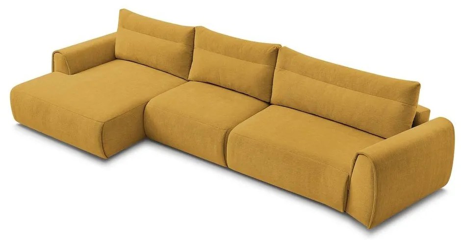 Okkersárga sarokkanapé Aden – Bobochic Paris