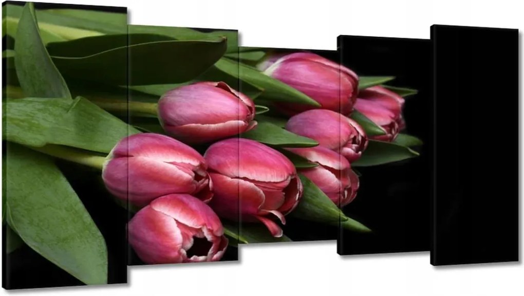 Vászonkép 150x80 Zamatos tulipánok