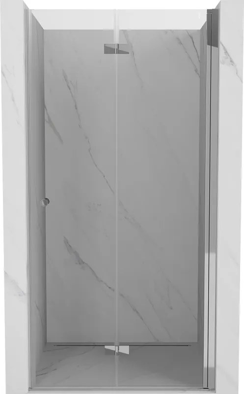 Mexen Mist-F összecsukható zuhanyajtó jobb 80 cm, átlátszó, króm - 8A6-080-000-01-00-P