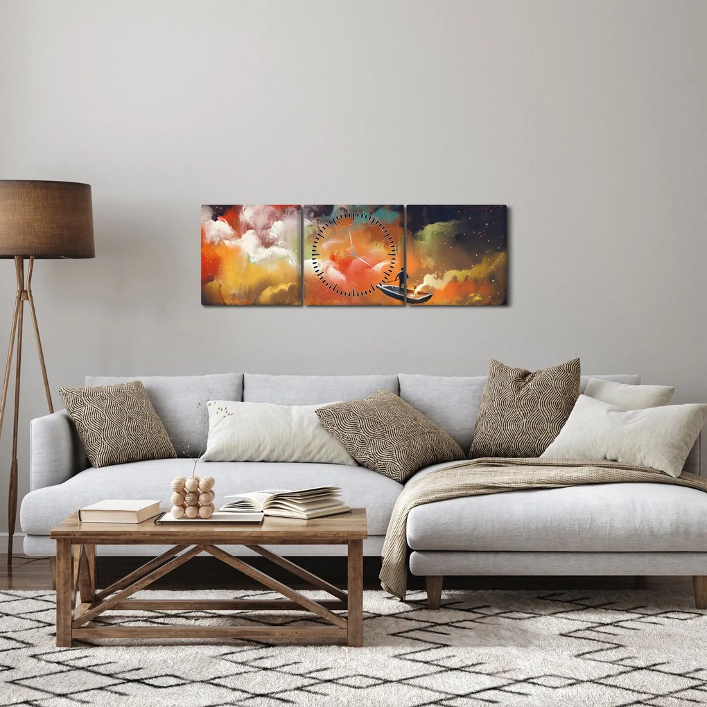 Kép - Az űrben úszó ember (órával) (90x30 cm)