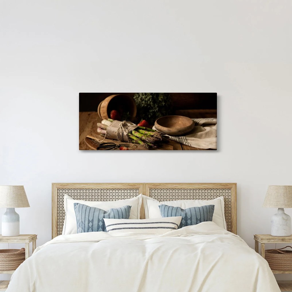 Spárga az asztalon képe (120x50 cm)