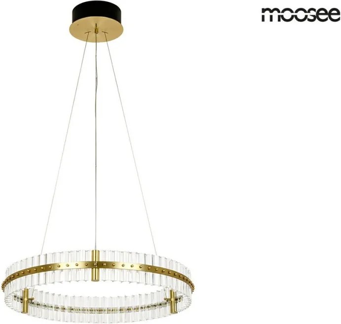 KING HOME MSE010100167 SATURNUS Kristály Függesztett Lámpa Arany LED IP20