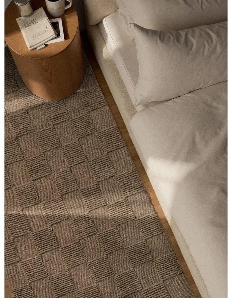 Barna kézi szövésű gyapjú futószőnyeg 80x200 cm Scala – Villeroy&amp;Boch