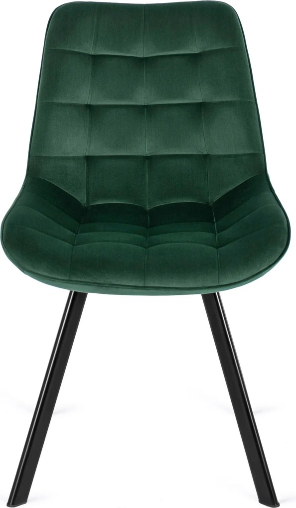 Szék zöld színben, bársony kárpittal. RICK