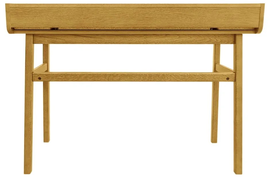 Szekreter típusú íróasztal tölgyfa dekorral 44x115 cm Carteret – Woodman
