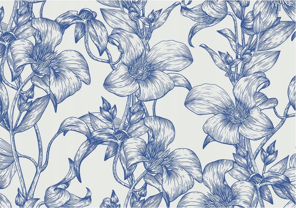 Fotótapéta Flizelin Dekoratív Hálószoba Virágos gallyak 312x219