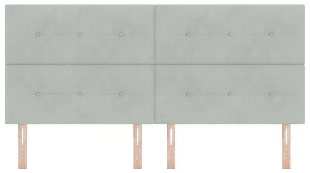 LED Fejtámla Lámpa Szürke 100 cm Bársony