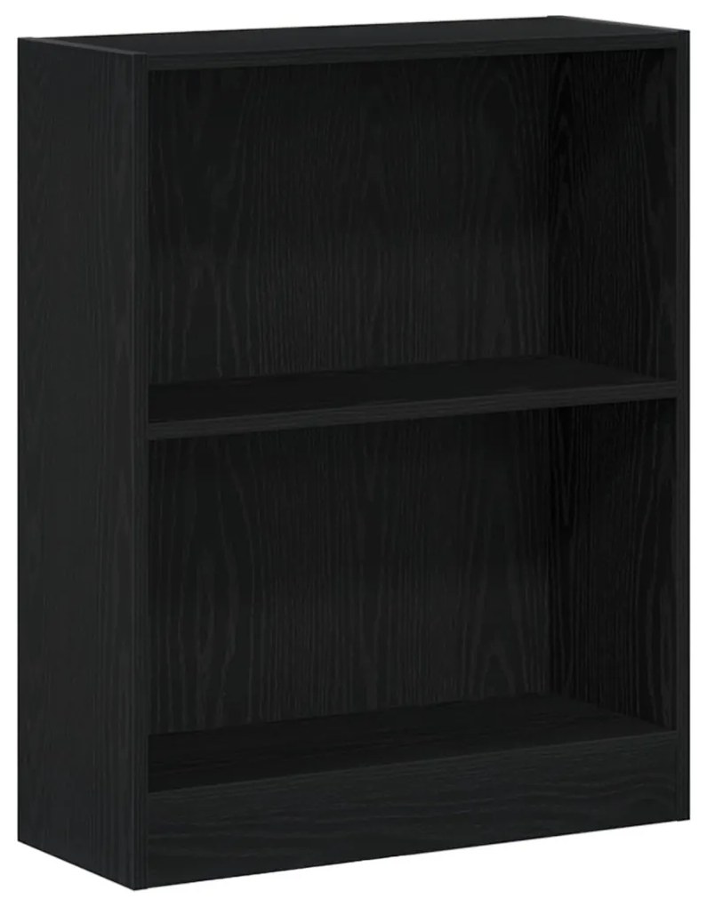 Könyvespolc Fekete 60x24x76 cm Műanyag