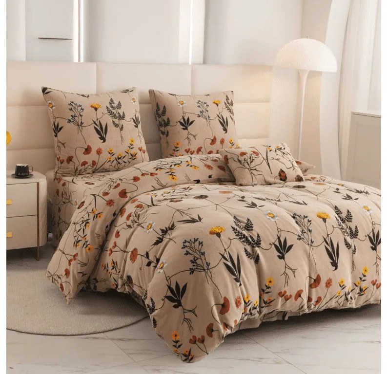 HERBAR bézs mikroszálas ágyneműhuzat Ágyneműhuzat mérete: 70 x 90 cm | 140 x 220 cm