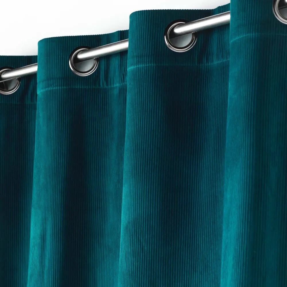 Kék kordbársony függöny 140x260 cm Casual – douceur d'intérieur