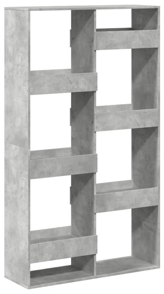betonszürke szerelt fa térelválasztó 100 x 33 x 175 cm