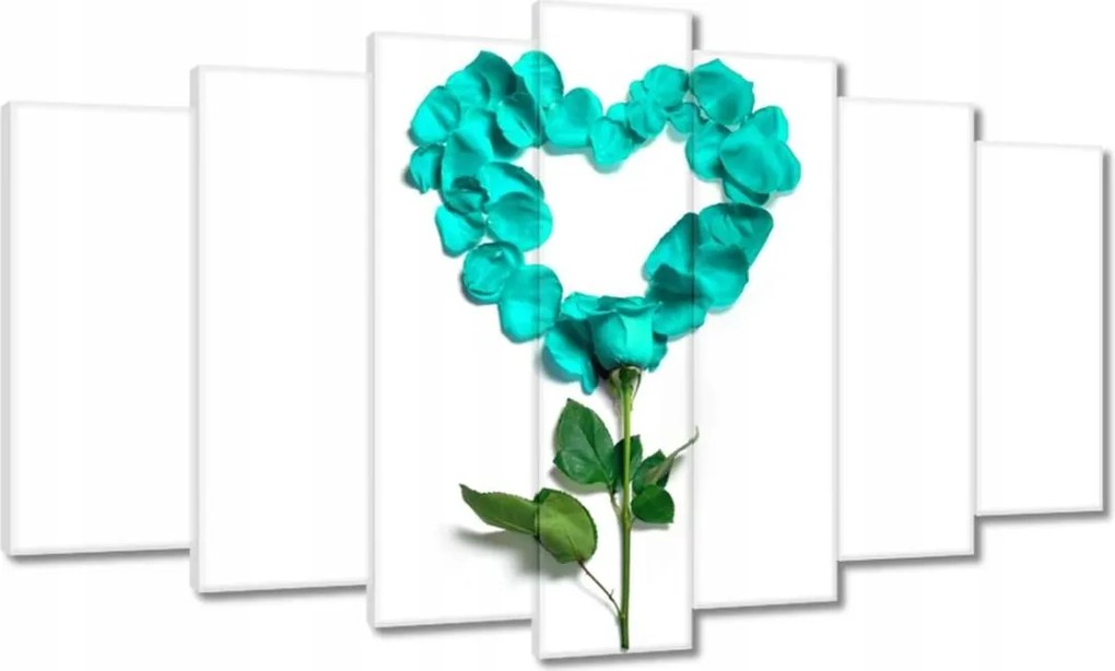 Vászonkép 140x80 Türkiz rózsa