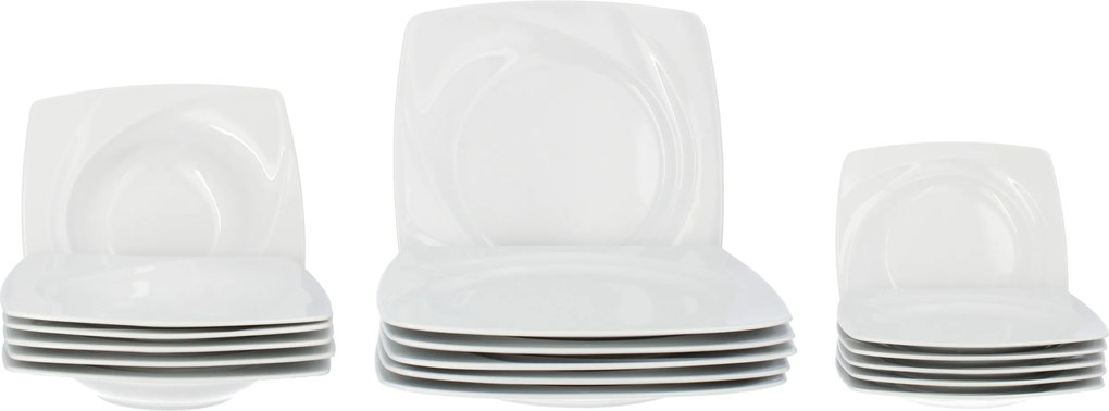 Lubiana Celebration Ebédlő Tányér Szett 6 Os 18 El Fehér