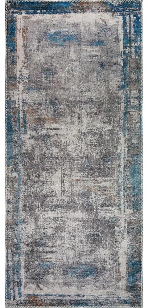Kék mosható futószőnyeg 80x300 cm Abstract Colors Blue – Vitaus