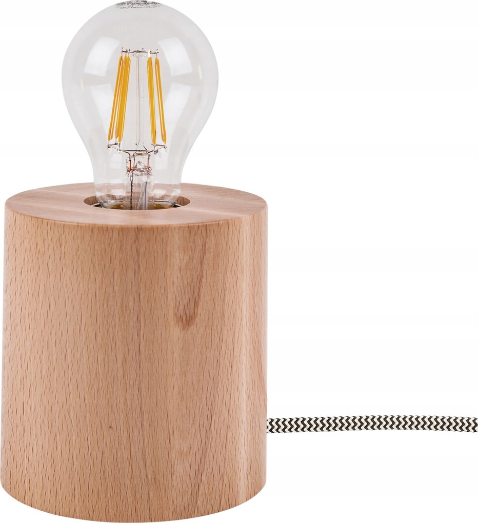 Fa Éjjeli Asztali Dekor Lámpa E27 Led