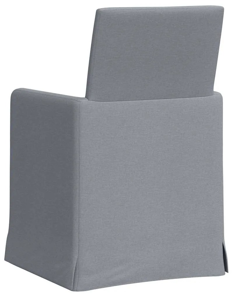 Étkező Székek 2 pcs Világosszürke 57 x 67 x 95 cm szövet