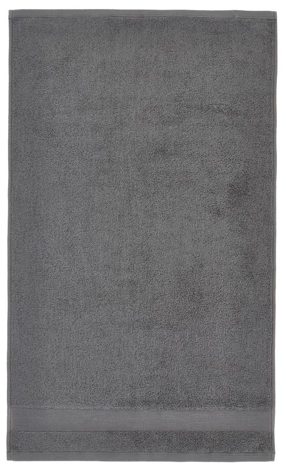 Sötétszürke frottír pamut törölköző 50x85 cm Anti-Bacterial – Catherine Lansfield