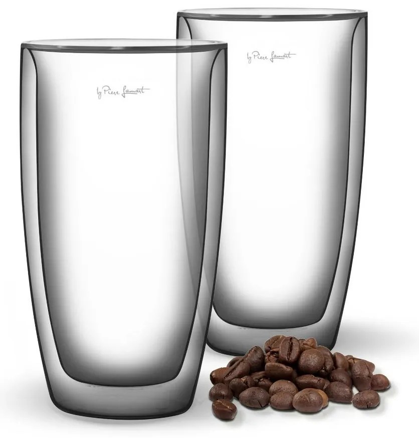 Lamart LT9011 Café Latté Vaso pohárkészlet, 380ml, 2 db, 380 ml