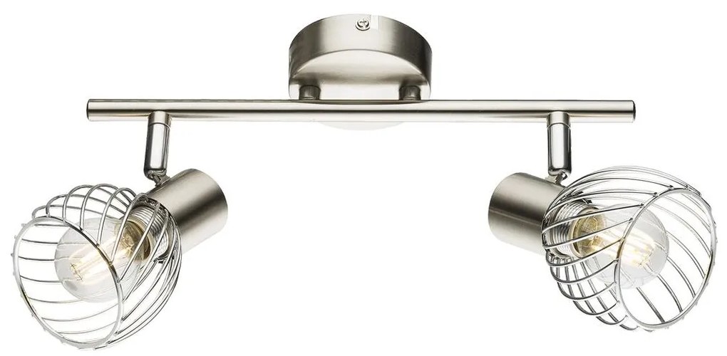 Globo 54809-2 - Spotlámpa TEXAS 2xE14/40W/230V matt króm