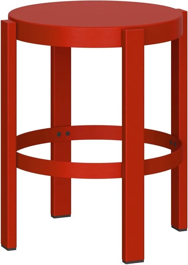 Piros acél ülőke Doon – noo.ma