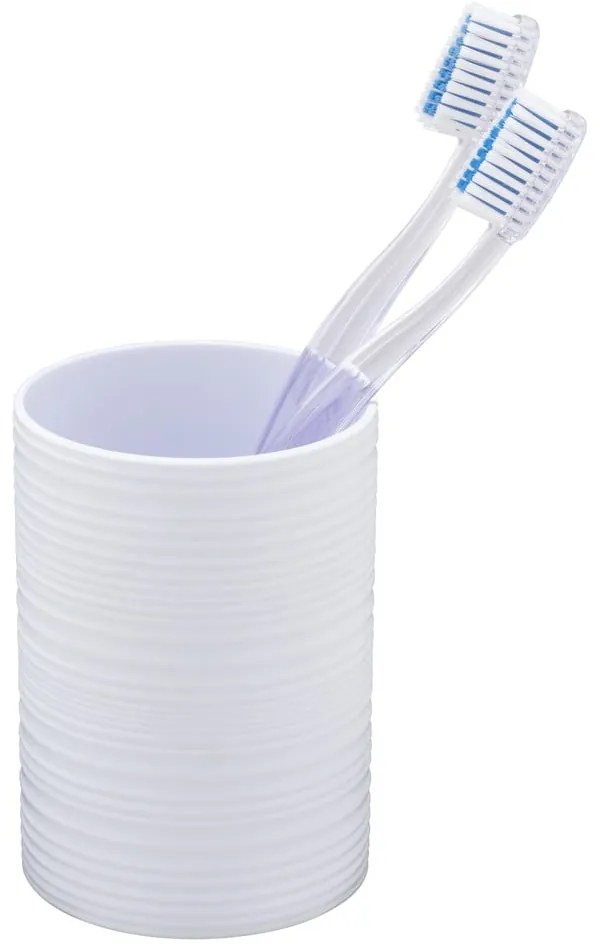 Fehér műanyag fogkefetartó pohár Lyon – Allstar