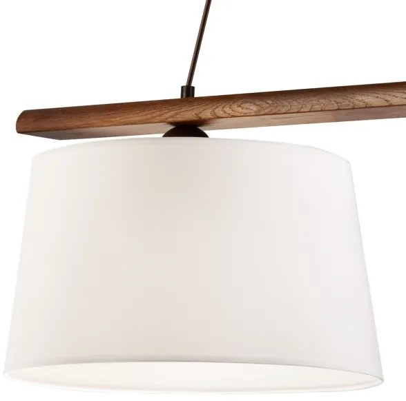 Kábeles csillár AIDA 2xE27/60W/230V diószínű