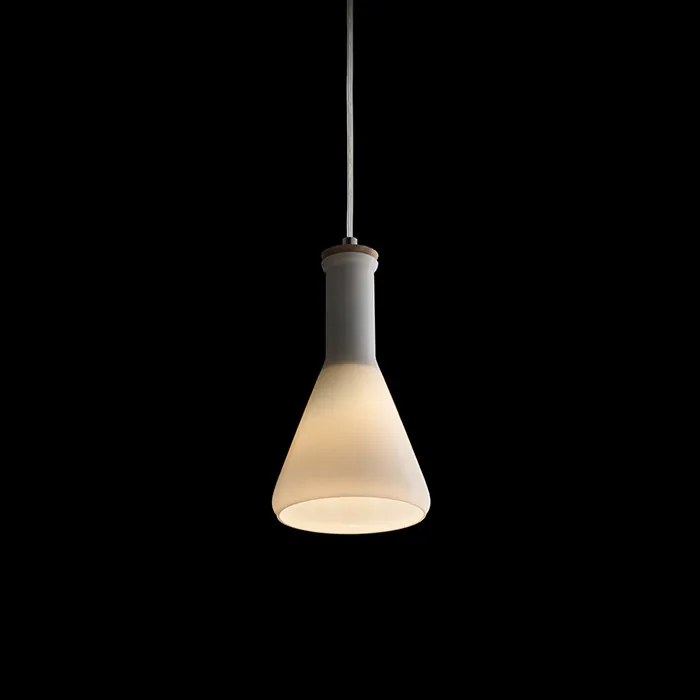 RENDL PULIRE CON závěsná opálové sklo/dřevo/chrom 230V LED E14 6W