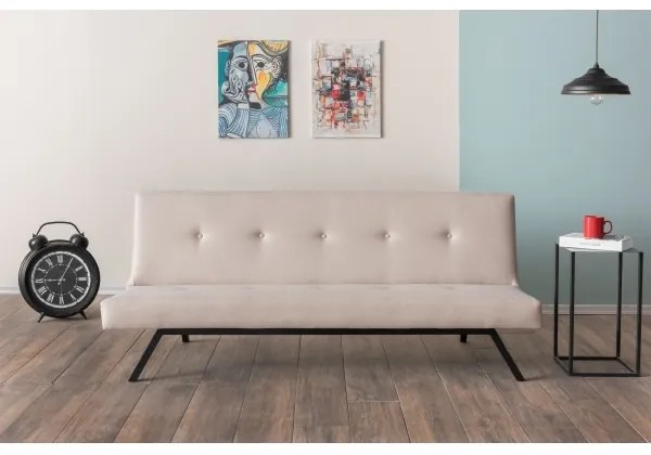 Kétüléses kanapé LOKO krémszínű/bézs