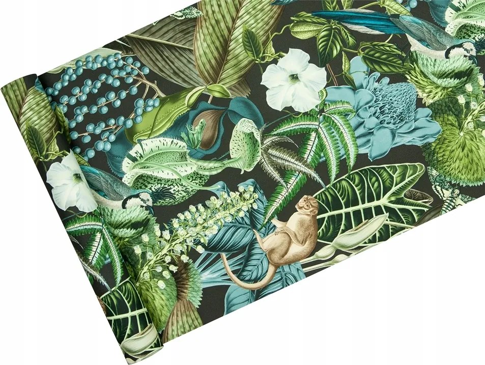 Tapéta Majmok békák kék Trópusok