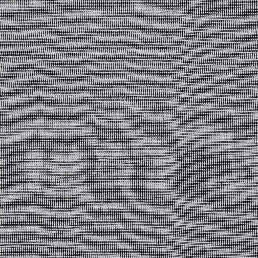 2 db fekete fátyolfüggönyök rojtokkal 140x225 cm