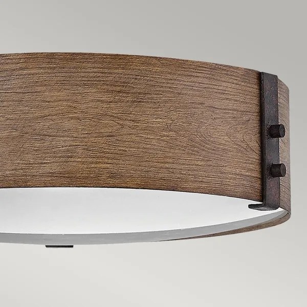 Hinkley HK-SAWYER-F-M-SQ - Mennyezeti lámpa SAWYER 3xE14/40W/230V átm. 38cm barna