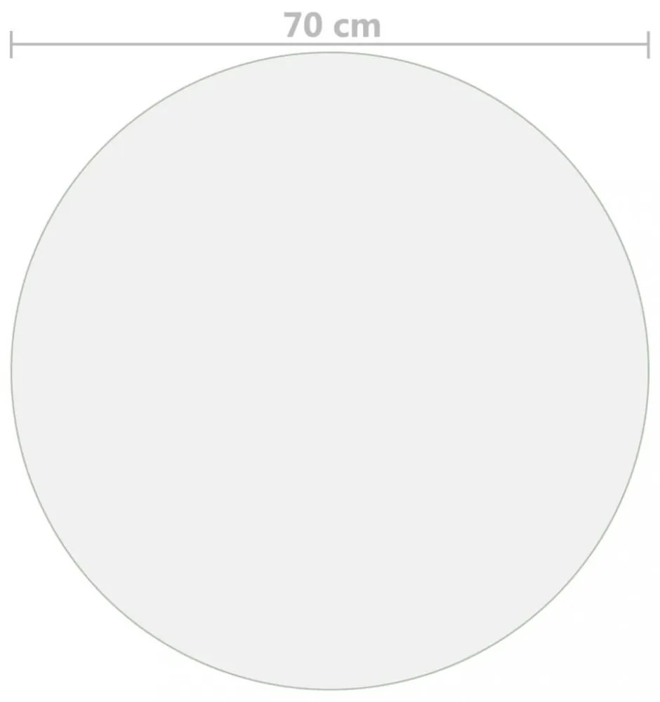 matt PVC védőabrosz Ø 70 cm 1,6 mm