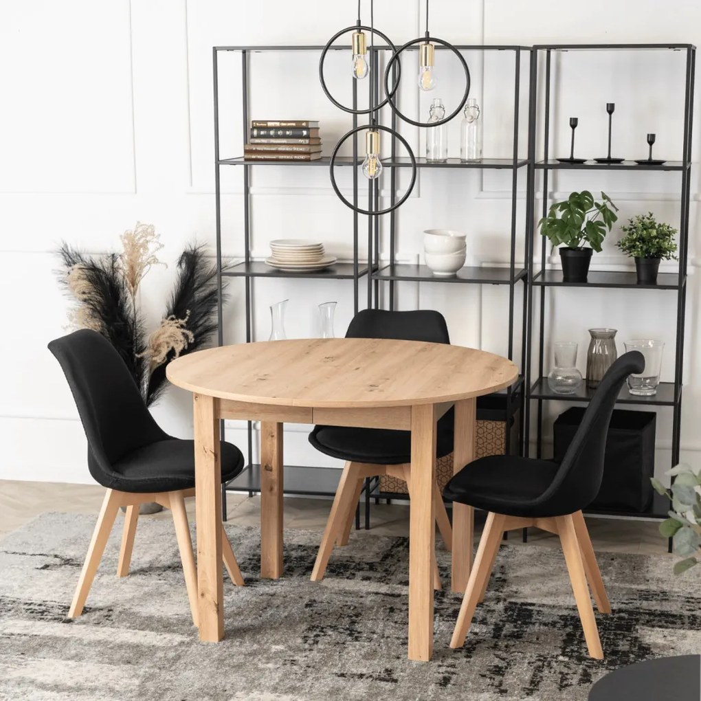 Bővíthető Étkezőasztal Kézműves Riviéra Tölgy Színben. HARRY 102-142 cm