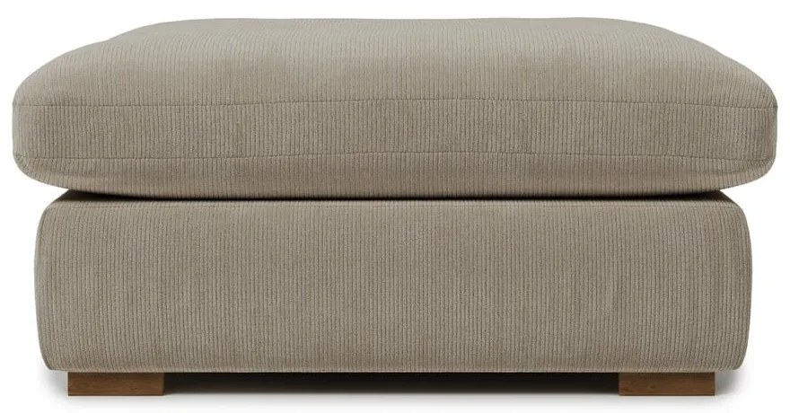 Krémszínű kordbársony textil lábtartó Comfy – Scandic
