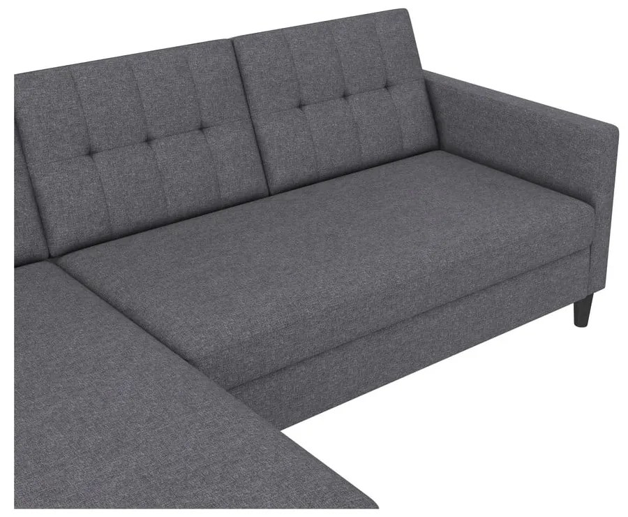 Szürke sarokkanapé Hartford – Støraa