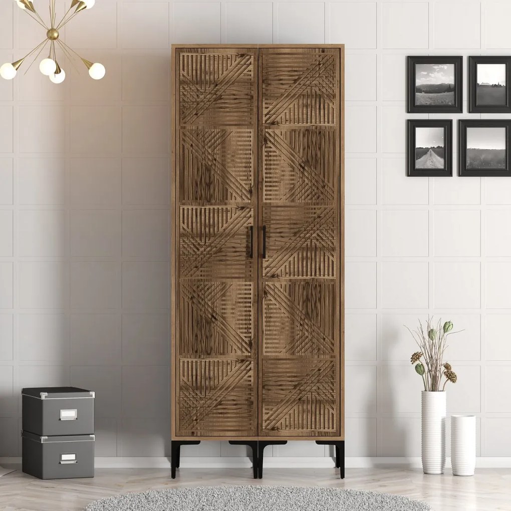Kumsal gardróbszekrény, dió, 80 cm – TR845HCT5442