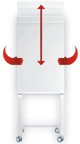 Flipchart Magnetoplan Evolution 68 x 97 cm, mobil, fehér